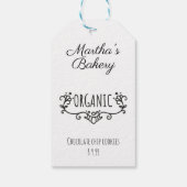 Kleinbäckerei Bio Lebensmittelpreis Geschenkanhänger (Rückseite)