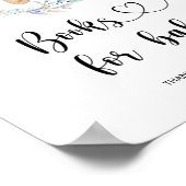 Kleinbär in Wasserfarbe, Bücher für das Baby Poster (Ecke)