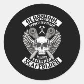 Kleinbauer Runder Aufkleber (Vorderseite)