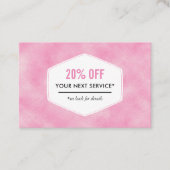 Kleinbetrieb des Glitzer fördernd Rabattkarte (Vorderseite)