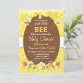 Kleinbienendusche Einladung (Stehend Vorderseite)