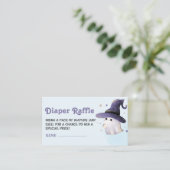 Kleinboo Baby Duschkabine Windeln Raffle Ticket Begleitkarte (Stehend Vorderseite)