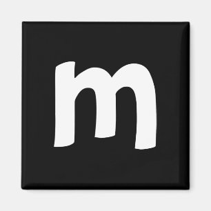 Kleinbuchstabe Alphabet M Frohe Weihnachten  Magnet