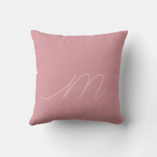 Kleinbuchstabe Skript Buchstabe Pink Kissen