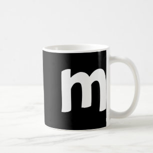 Kleinbuchstaben Alphabet M Frohe Weihnachten Kaffeetasse