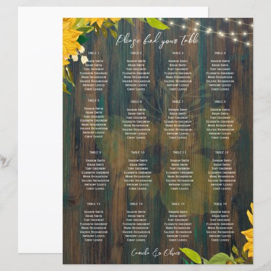 KLEINE 16 Tabelle Rustikale Holzleuchten SITZENSTR (Vorne/Hinten)