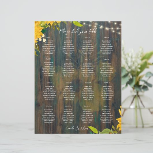 KLEINE 16 Tabelle Rustikale Holzleuchten SITZENSTR (Stehend Vorderseite)