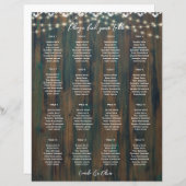 KLEINE 16 Tabelle Rustikaler Holzbalken (Vorne/Hinten)