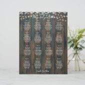 KLEINE 16 Tabelle Rustikaler Holzbalken (Stehend Vorderseite)