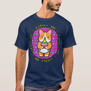 KLEINE 1 Baby Corgi Welpe mit Babyflasche T-Shirt