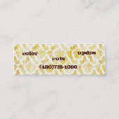 kleine 3 mini visitenkarte (Rückseite)