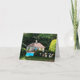 Kleine, 4" x 5,6" geklappte Grußkarte Dankeskarte