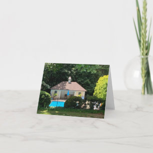 Kleine, 4" x 5,6" geklappte Grußkarte Dankeskarte