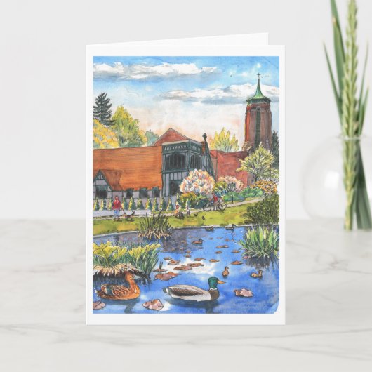 Kleine, 4" x 5,6" geklappte Grußkarte Karte (Vorderseite)