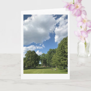 Kleine, 4" x 5,6" geklappte Grußkarte Karte