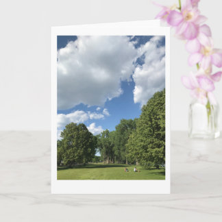 Kleine, 4" x 5,6" geklappte Grußkarte Karte