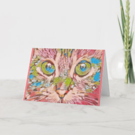 Kleine, 4" x 5,6" geklappte Grußkarte Karte