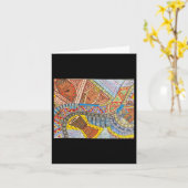 Kleine, 4" x 5,6" geklappte Grußkarte Karte (Gelbe Blume)