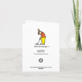 Kleine, 4" x 5,6" geklappte Grußkarte Karte (Rückseite)