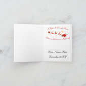 Kleine, 4" x 5,6" geklappte Note Card (Innenseite)