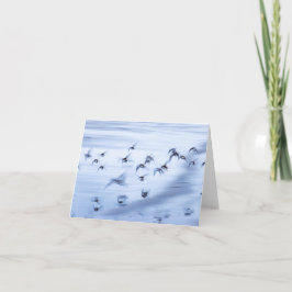 Kleine, 4 Zoll x 5,6 Zoll geklappte Urlaubskarte Feiertagskarte