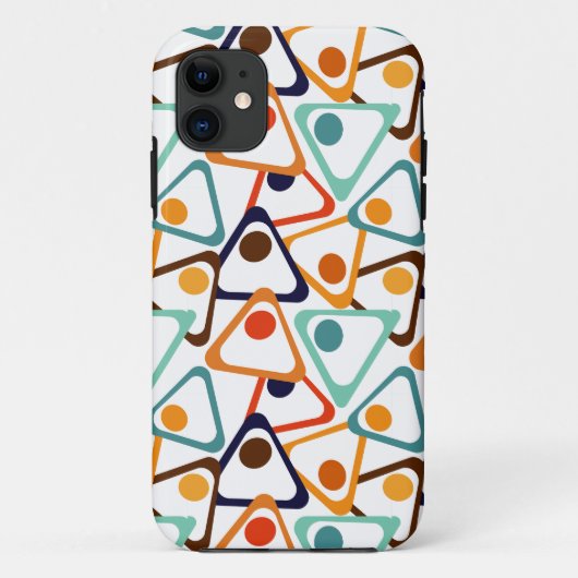 Kleine 70er-Dreiecke Case-Mate iPhone Hülle (Rückseite)