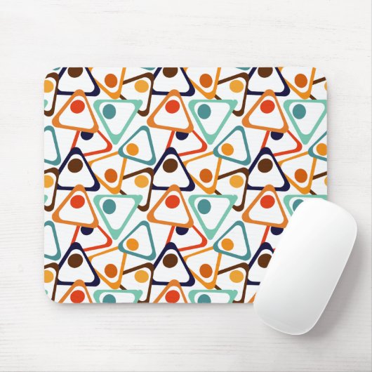 Kleine 70er-Dreiecke Mousepad (Mit Mouse)