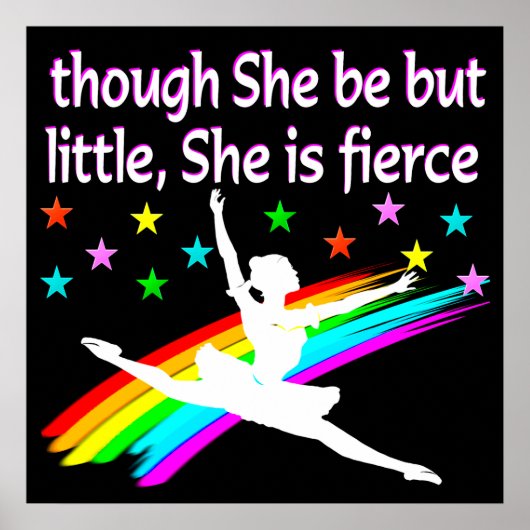 KLEINE, ABER FIERCE BALLERINA POSTER (Vorne)