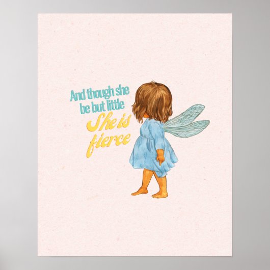 Kleine, aber fierce Sweet Brown Skin Fairy Poster (Vorne)