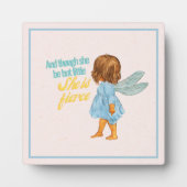 Kleine, aber fierce Sweet Brown Skin Fairy Tableto Fotoplatte (Vorderseite)