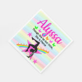 KLEINE, ABER KLEINE GYMNASTIK QUEEN DESIGN SERVIETTE (Ecke)