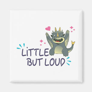 Kleine aber laute Postkarte Magnet