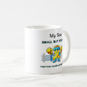 "Kleine, aber mächtige - inspirierende Krieger-Tas Kaffeetasse (VorderseiteRechts)