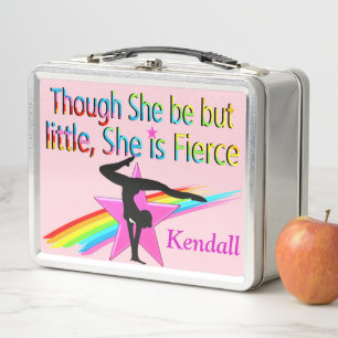 KLEINE, ABER PERSONALISIERTE GYMNAST-LUNCHBOX METALL BROTDOSE