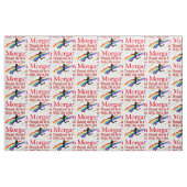 KLEINE, ABER PERSONALISIERTE TRACK-FABRIK STOFF (Fat Quarter (45,7 x 55,9 cm))