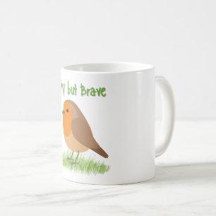 Kleine aber tapfere Vogel-Tasse – Süße Rotkehlchen Kaffeetasse