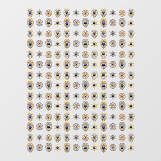 Kleine Abzeichen Fensteraufkleber (Blatt)