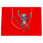 Kleine Affe-Geschenk-Tasche Große Geschenktüte (Vorderseite)