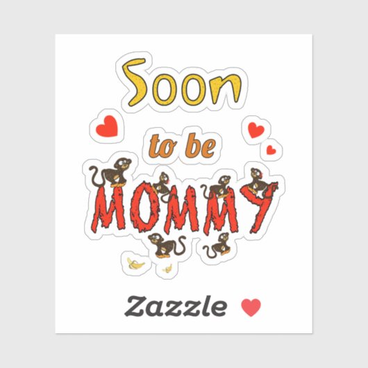 Kleine Affen Aufkleber (Blatt)