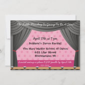 Kleine Affen Tanz Einladungen (Rückseite)