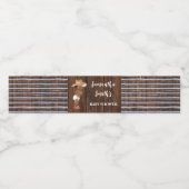 Kleine afrikanische Cowboy-Western-Kinderdusche Wasserflaschenetikett (Einzelnes Label)