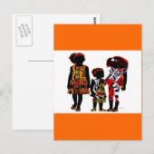 Kleine afrikanische Mädchen Postkarte (Vorne/Hinten)