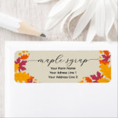 Kleine Ahorn-Blätter - Etikett für die Kapselpacku (Insitu)