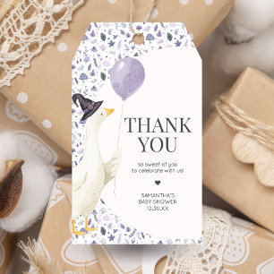 Kleine alberne Gans Baby Shower Favor Tags Geschenkanhänger