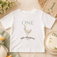 Kleine Alberne Gans EINS Salbeigrüne Geburtstag