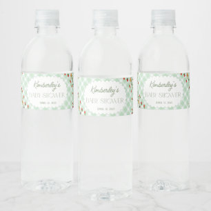 Kleine alberne Gans geschlechtsneutrale Babyparty Wasserflaschenetikett