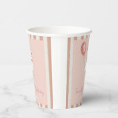 Kleine Alberne Gänse Pink Ballon Girl 1. Geburtsta Pappbecher (Rechts)