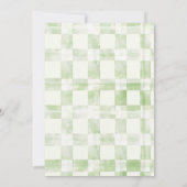 Kleine Alberne Gänse Wasserfarben Kinderdusche Einladung (Rückseite)