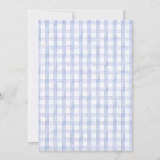 Kleine Alberne Gänseblauer Kinderdusche Einladung (Rückseite)