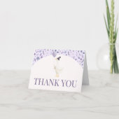 Kleine Alberne Gänsedusche Dankeskarte (Vorderseite)